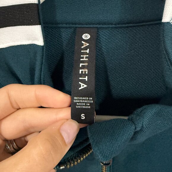 Athleta Crosstown Track Dress Oceanic Teal Small Activewear Sleeveless EUC - Picture 5 of 5